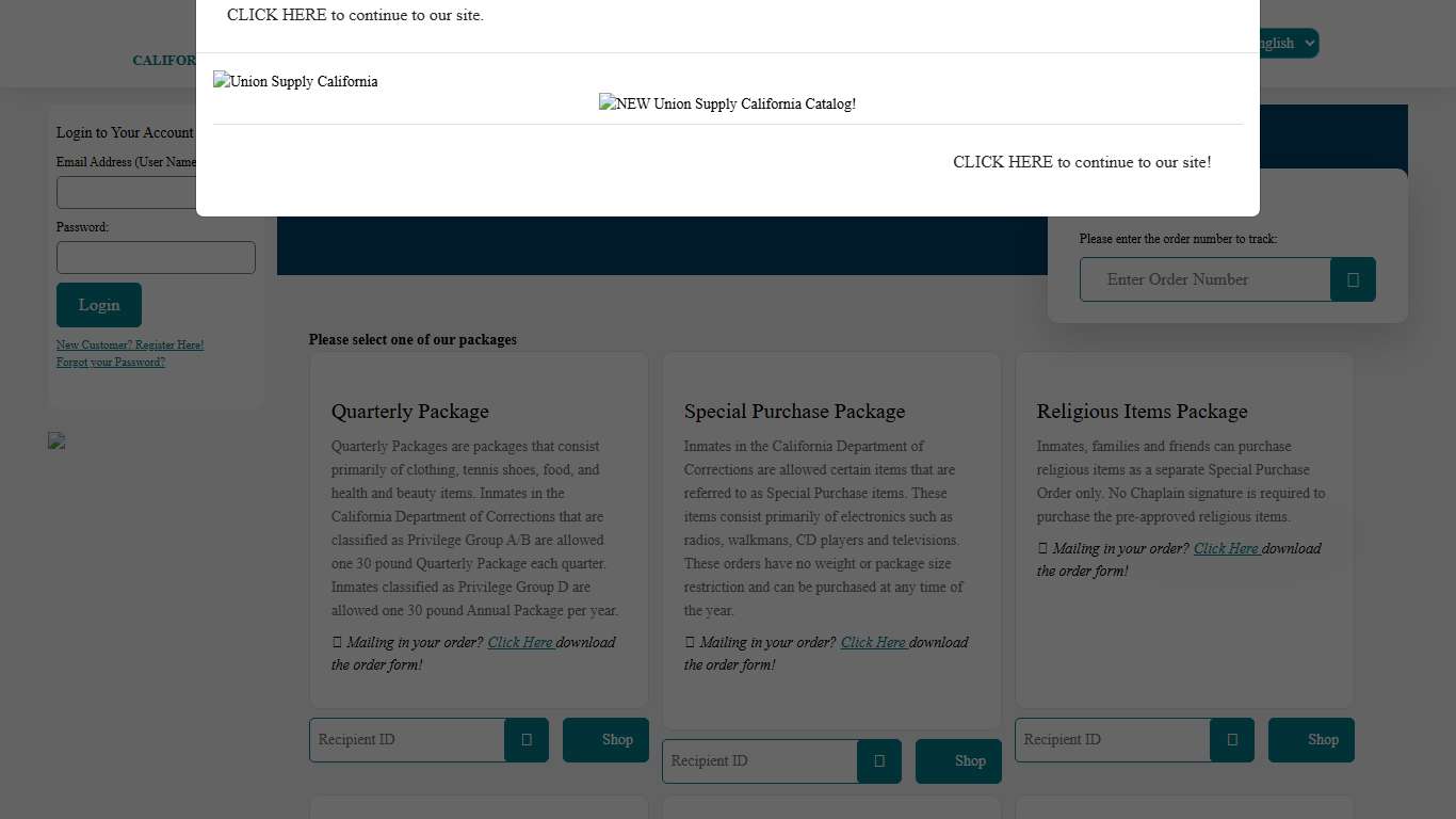 California Package Program - Home